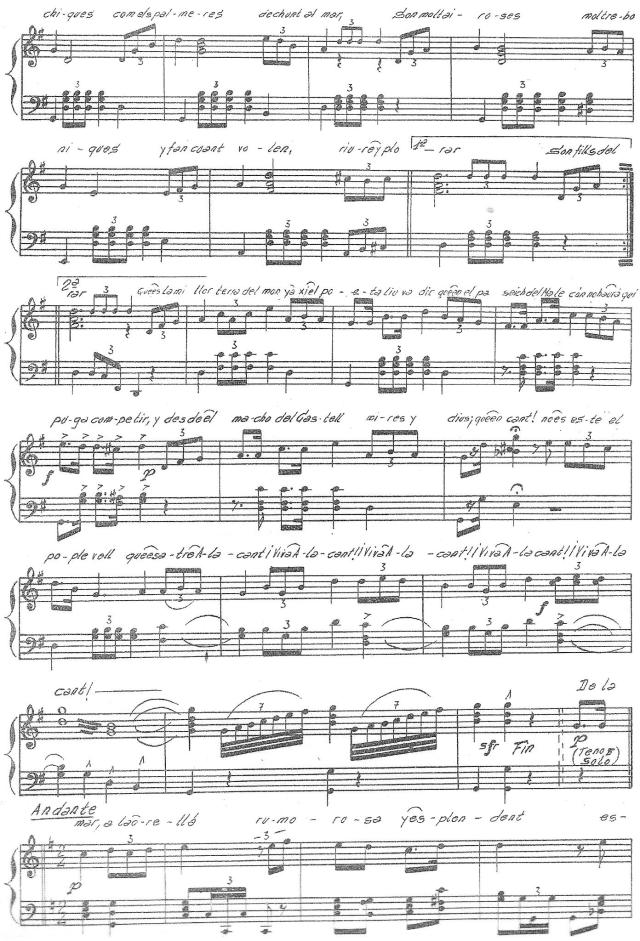 Himno a Alicante, partitura 2 de 3