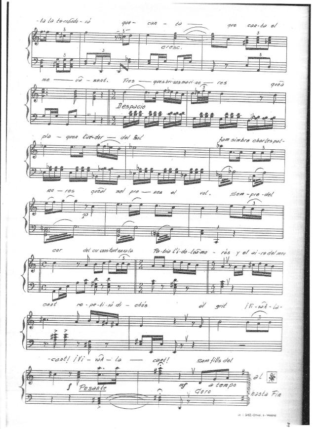 Himno a Alicante, partitura 3 de 3